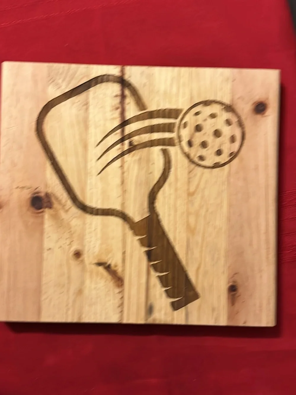 Custom Pickleball Themed Wooden Charcuterie / Cheese Board - 10